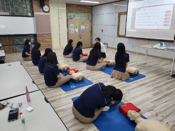 [응급구조과와 세경고등학교 보건간호과 1학년의 교육 진행] 대표이미지